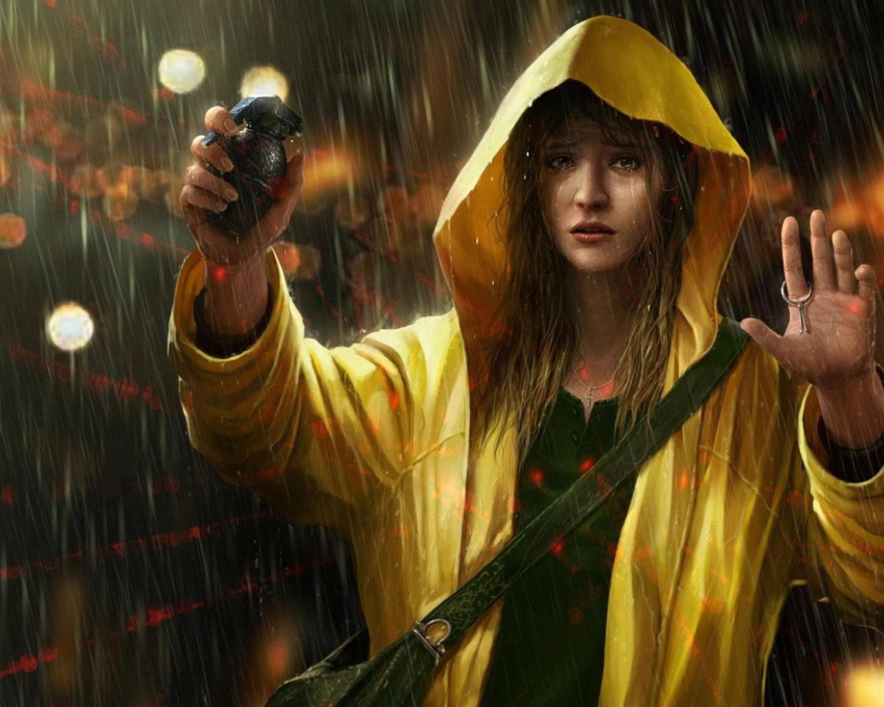 Девушка с гранатой