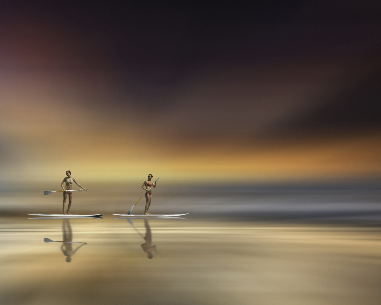 Девушки с веслами