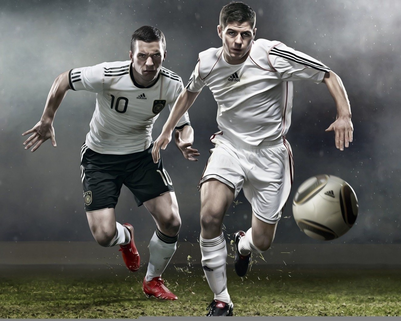 Лукас и Стевен в футболках Адидас