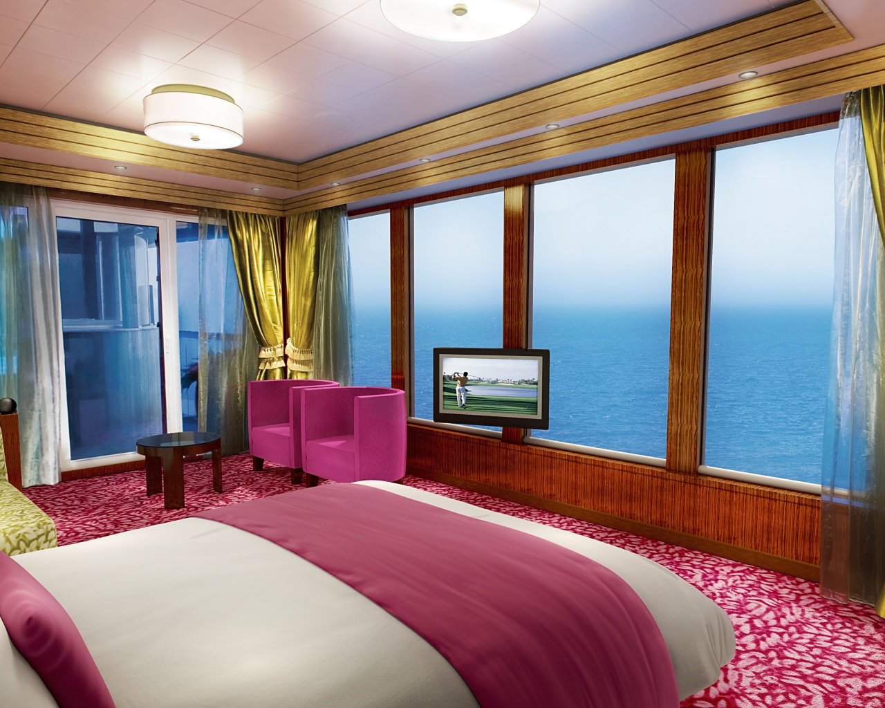 Розовая спальня