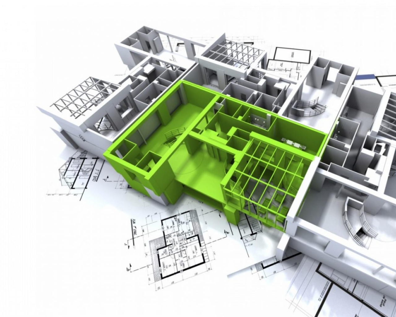 3Д модель дома