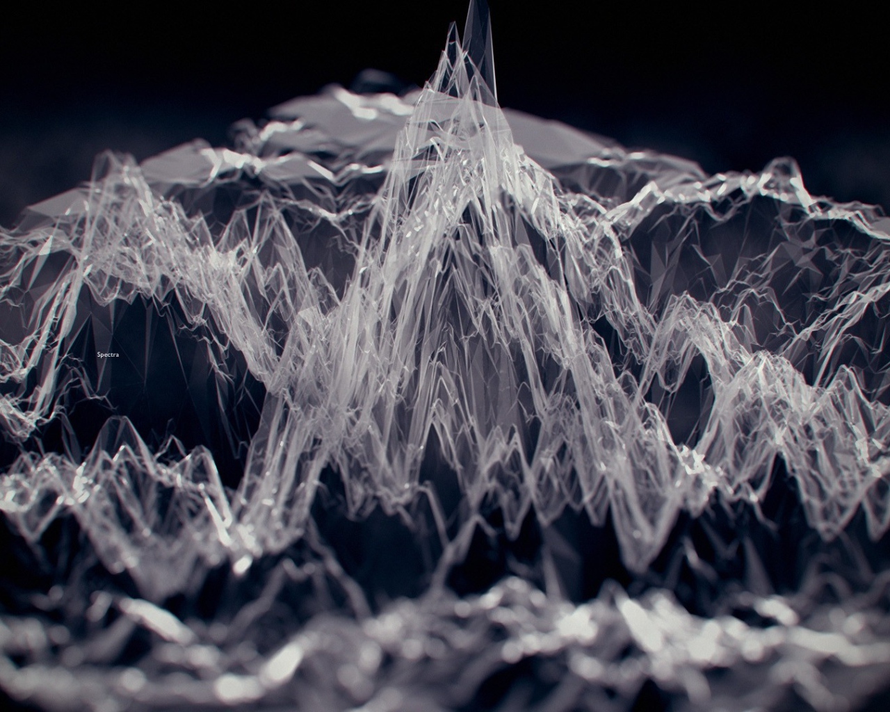 3Д модель горной местности