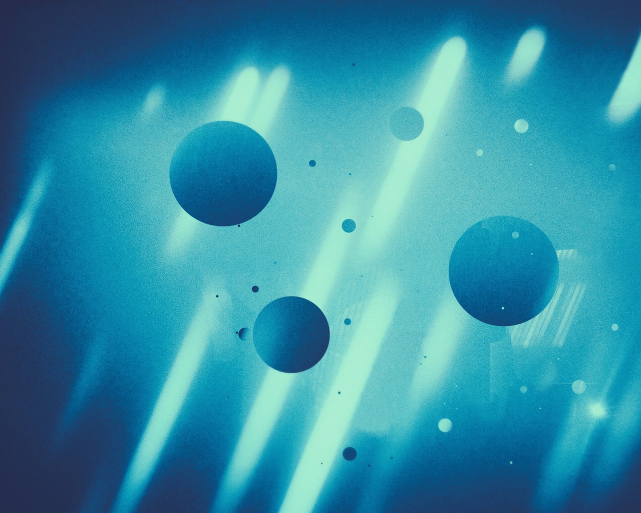 Абстрактные голубые сферы