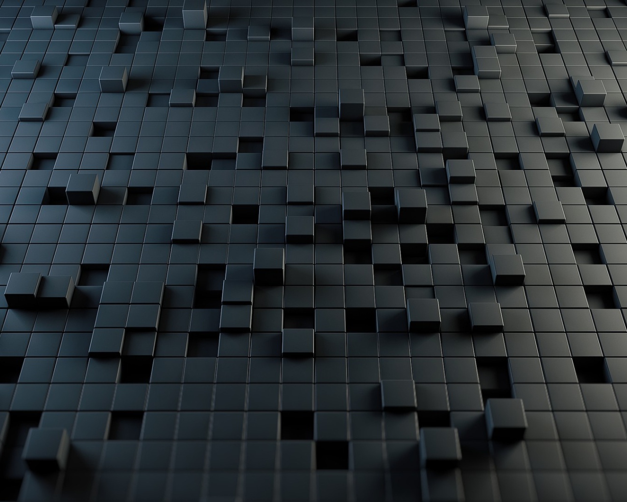 Фон из черных 3-Д кубиков