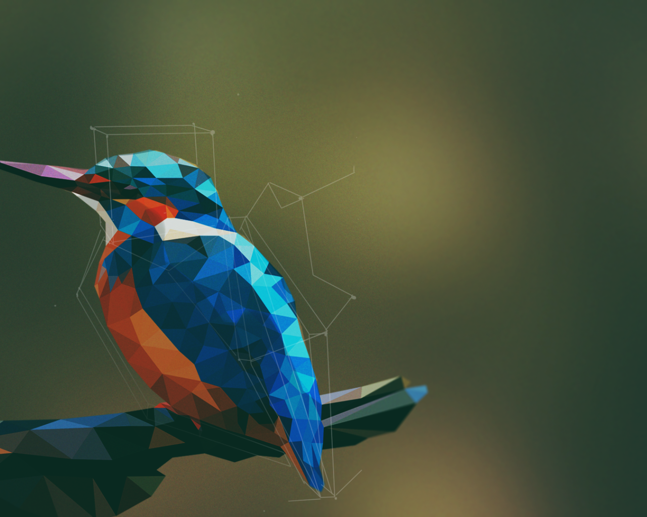 Птица щурок, 3Д графика