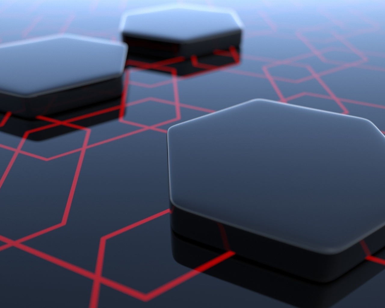 Черные фигуры с шестью гранями