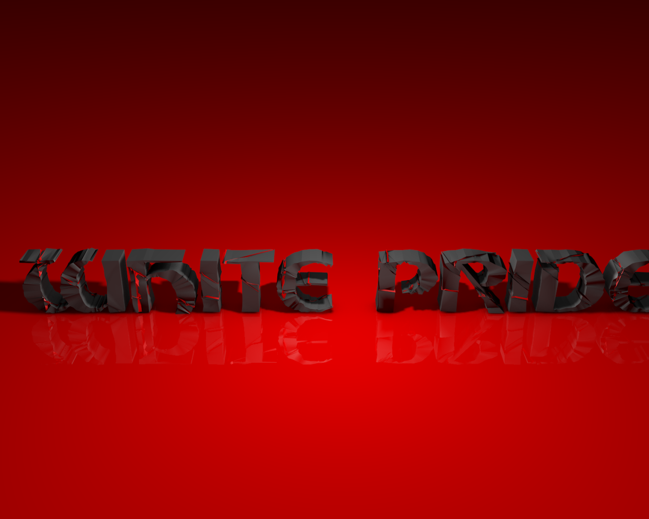 Черная надпись на красном фоне, 3Д модель