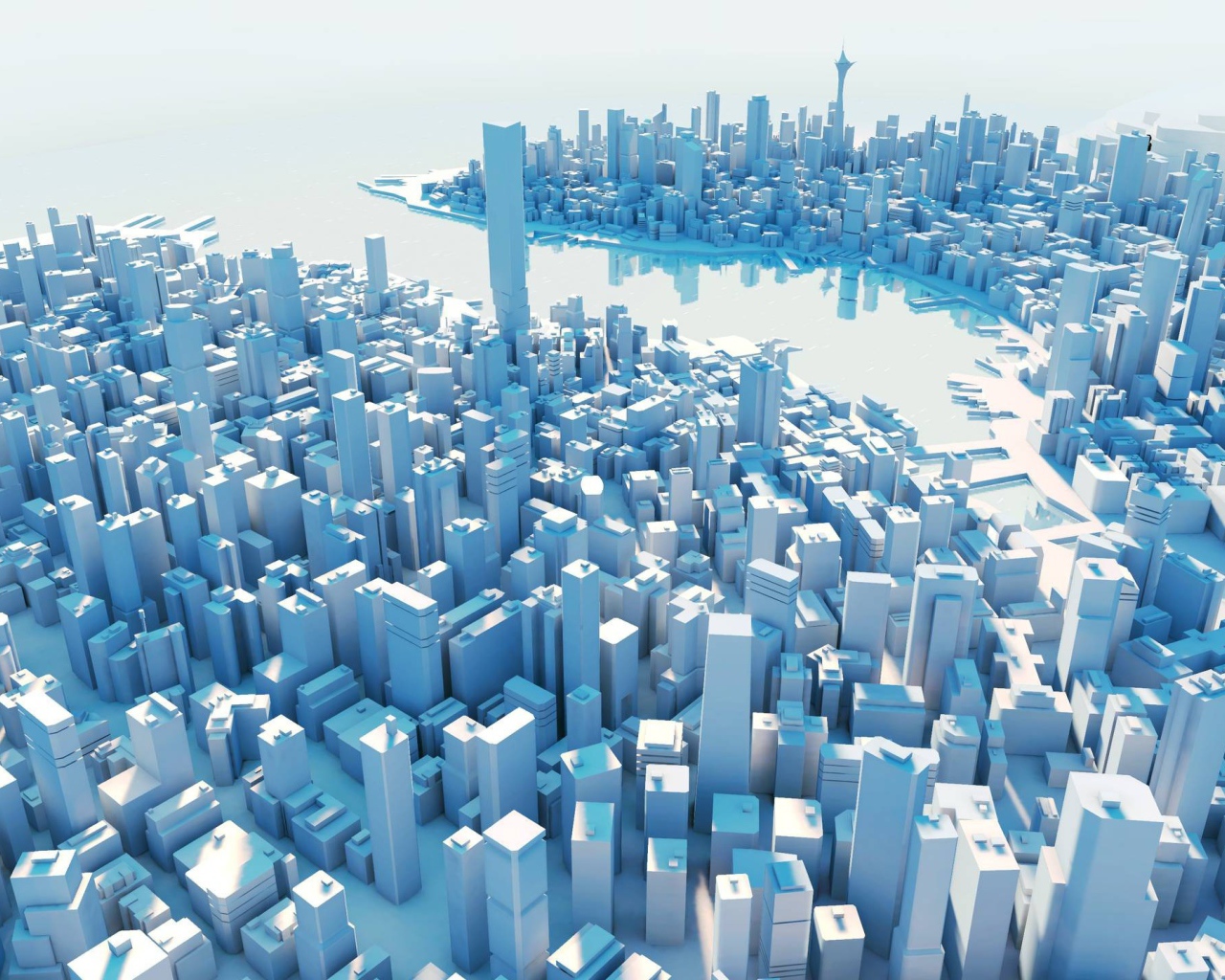 Город в формате 3Д