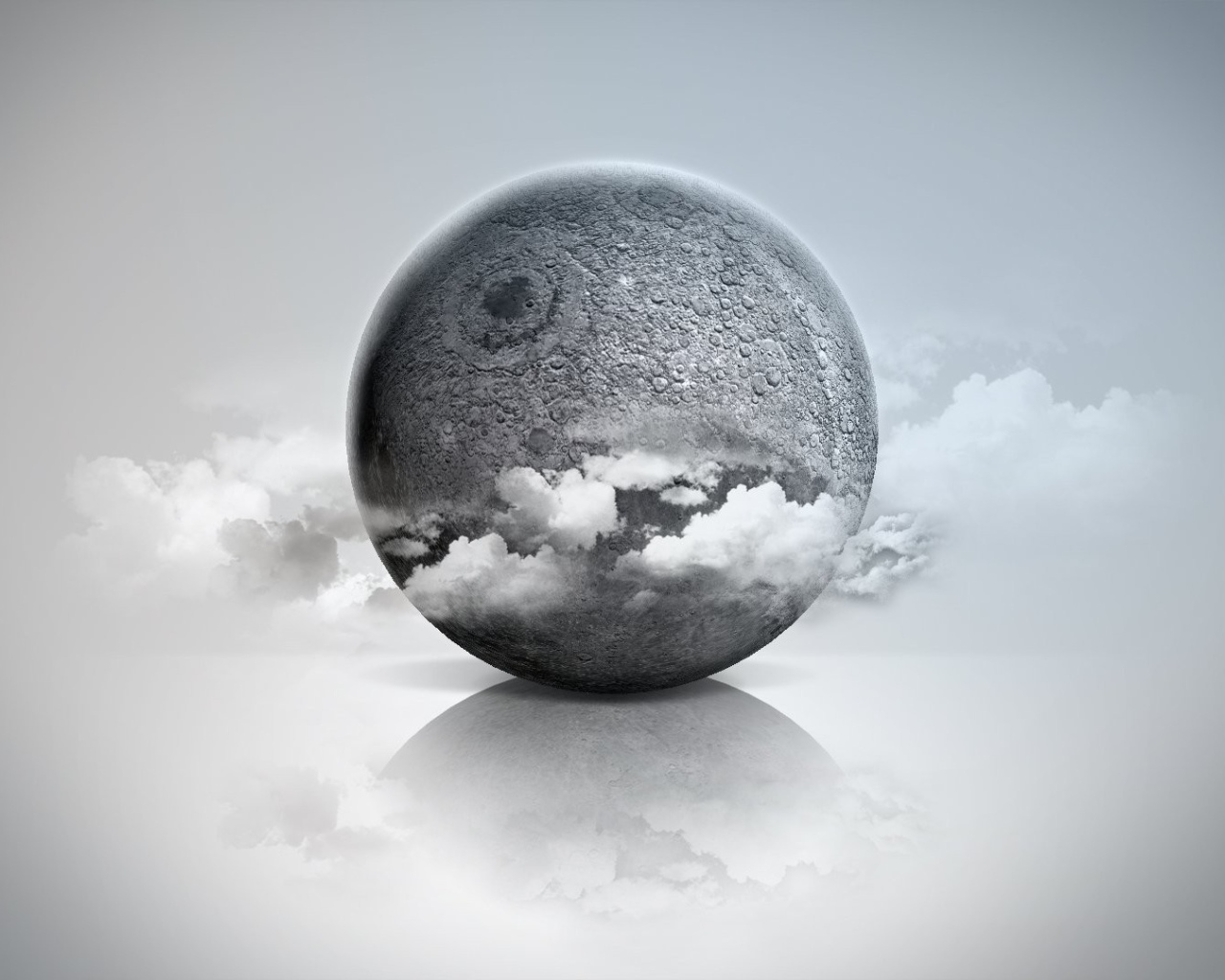 Цифровой серый шар