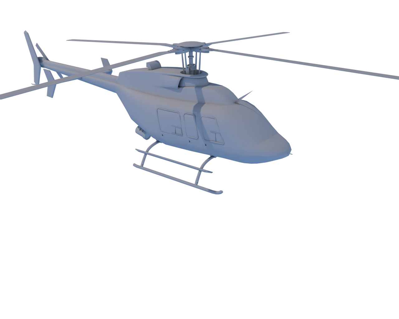 Вертолет, 3Д модель
