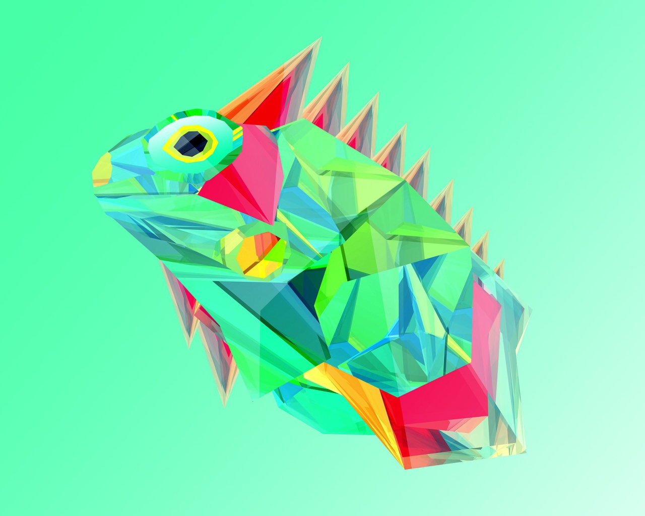 Игуана, 3-Д графика