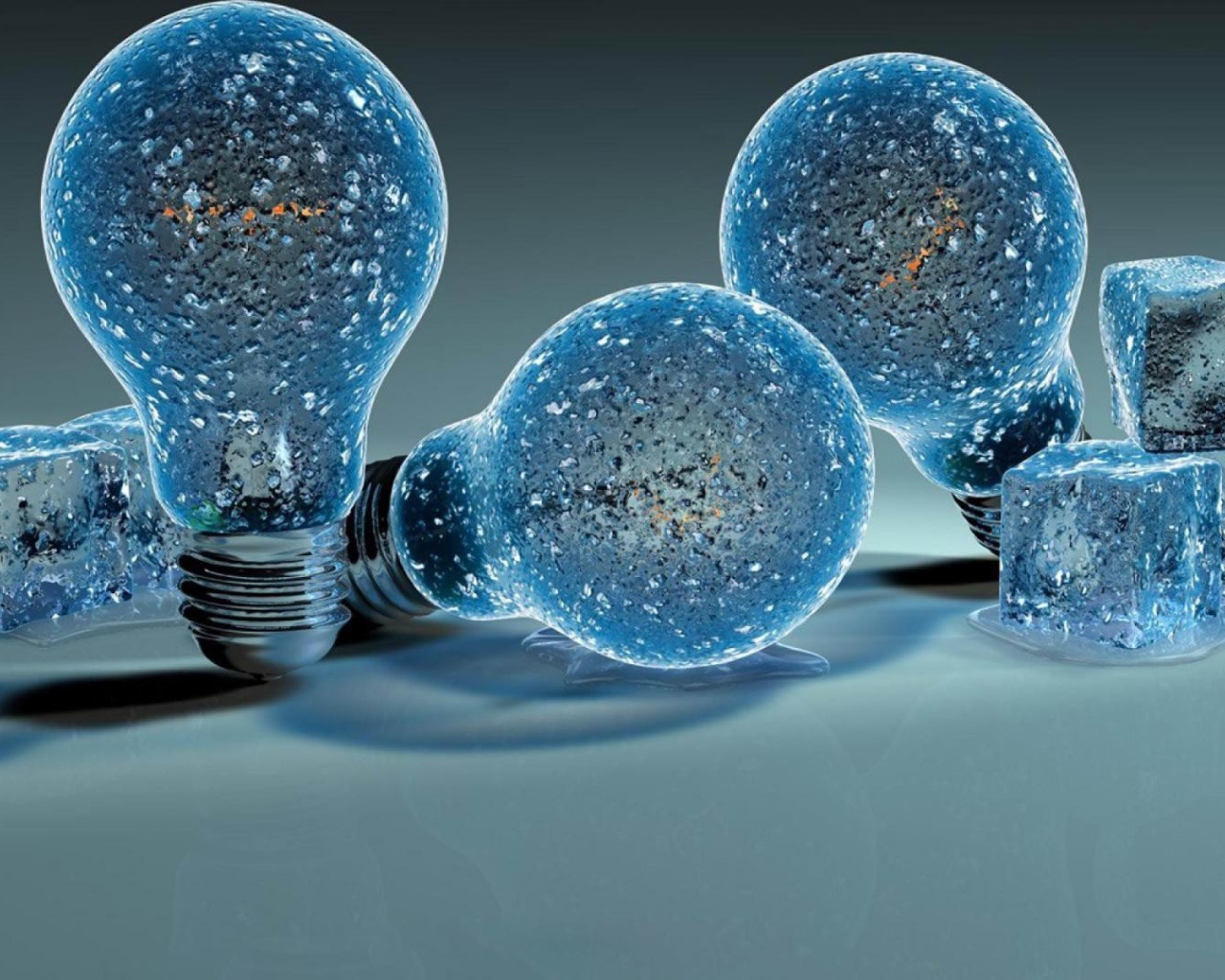 Лампы из льда