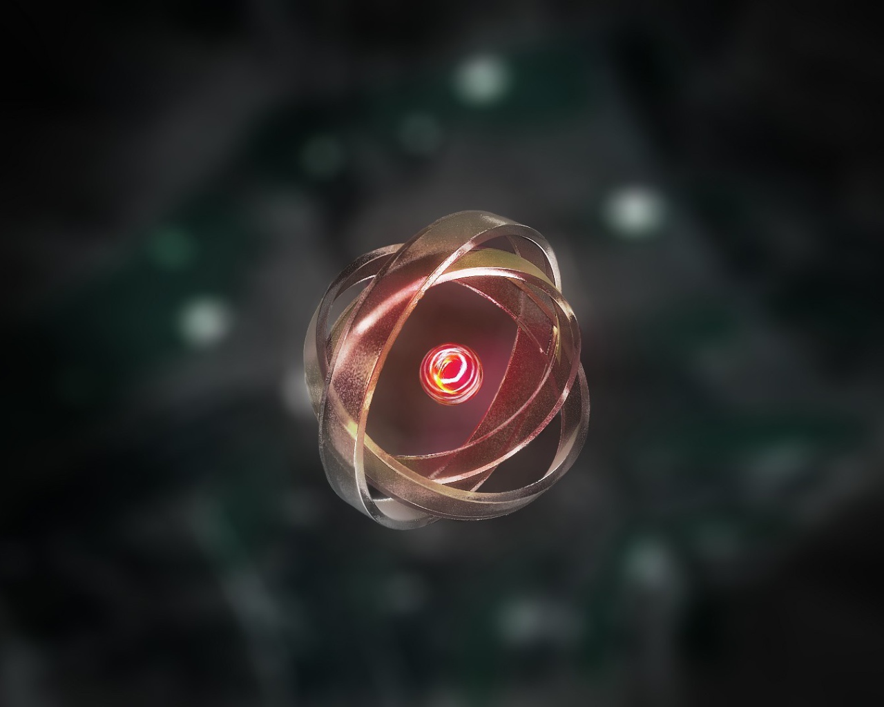 Один атом в 3Д