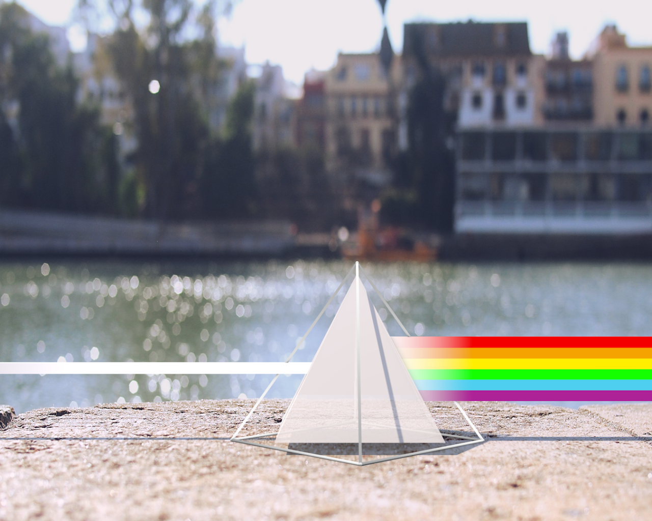 Призма на набережной, 3Д графика