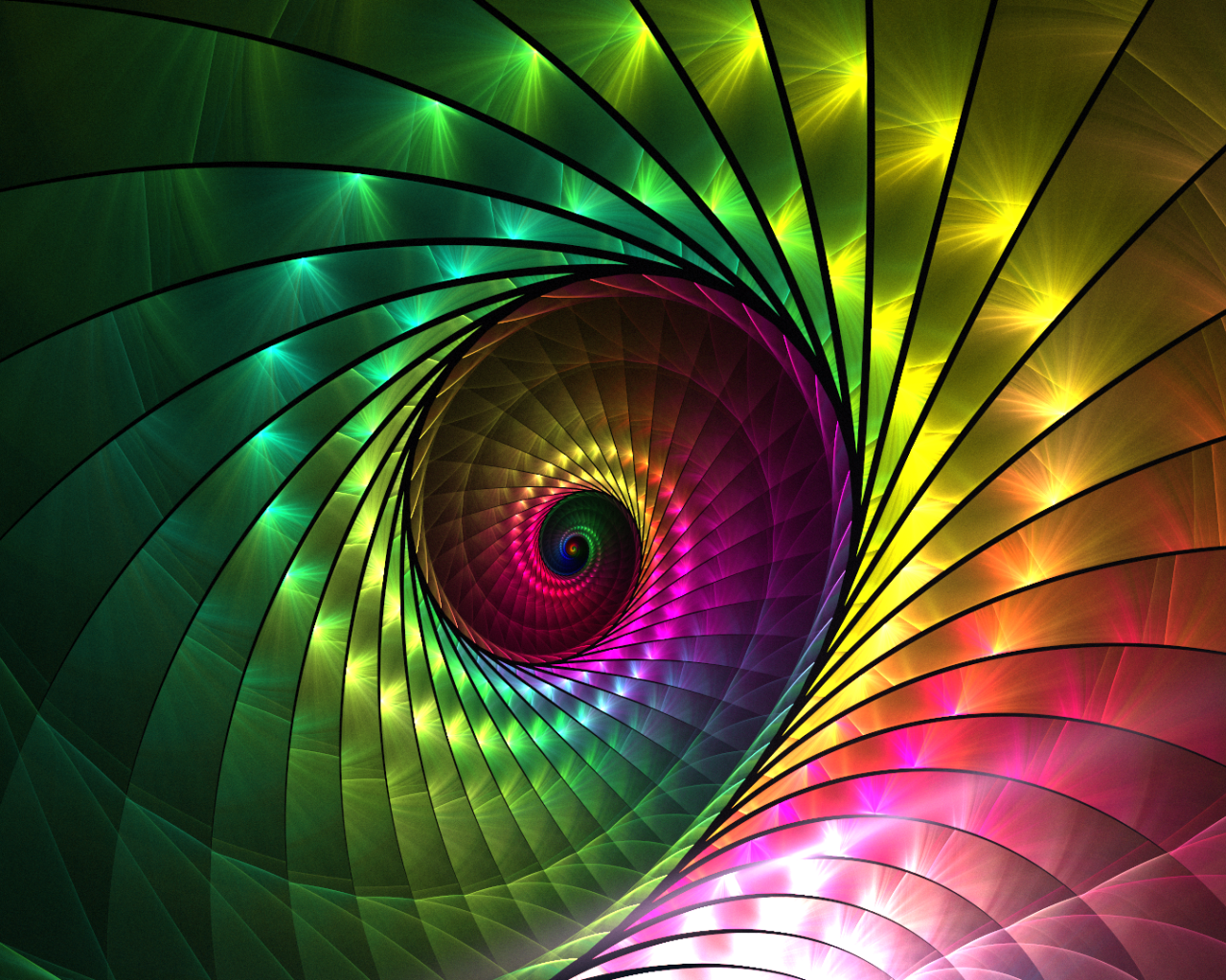 Радужная раковина 3Д