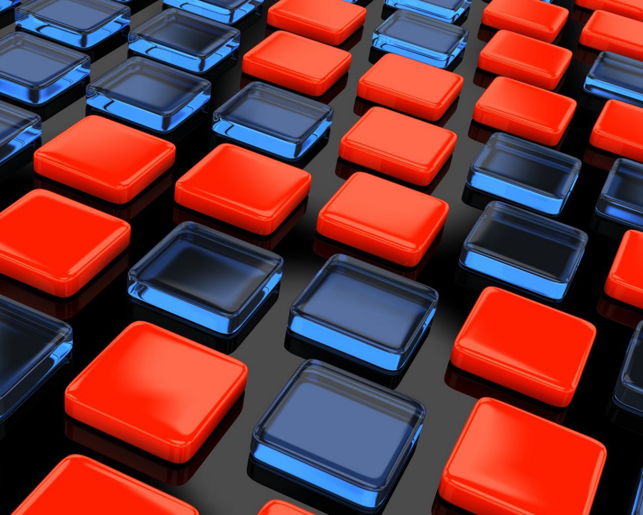 Красные и прозрачные квадраты