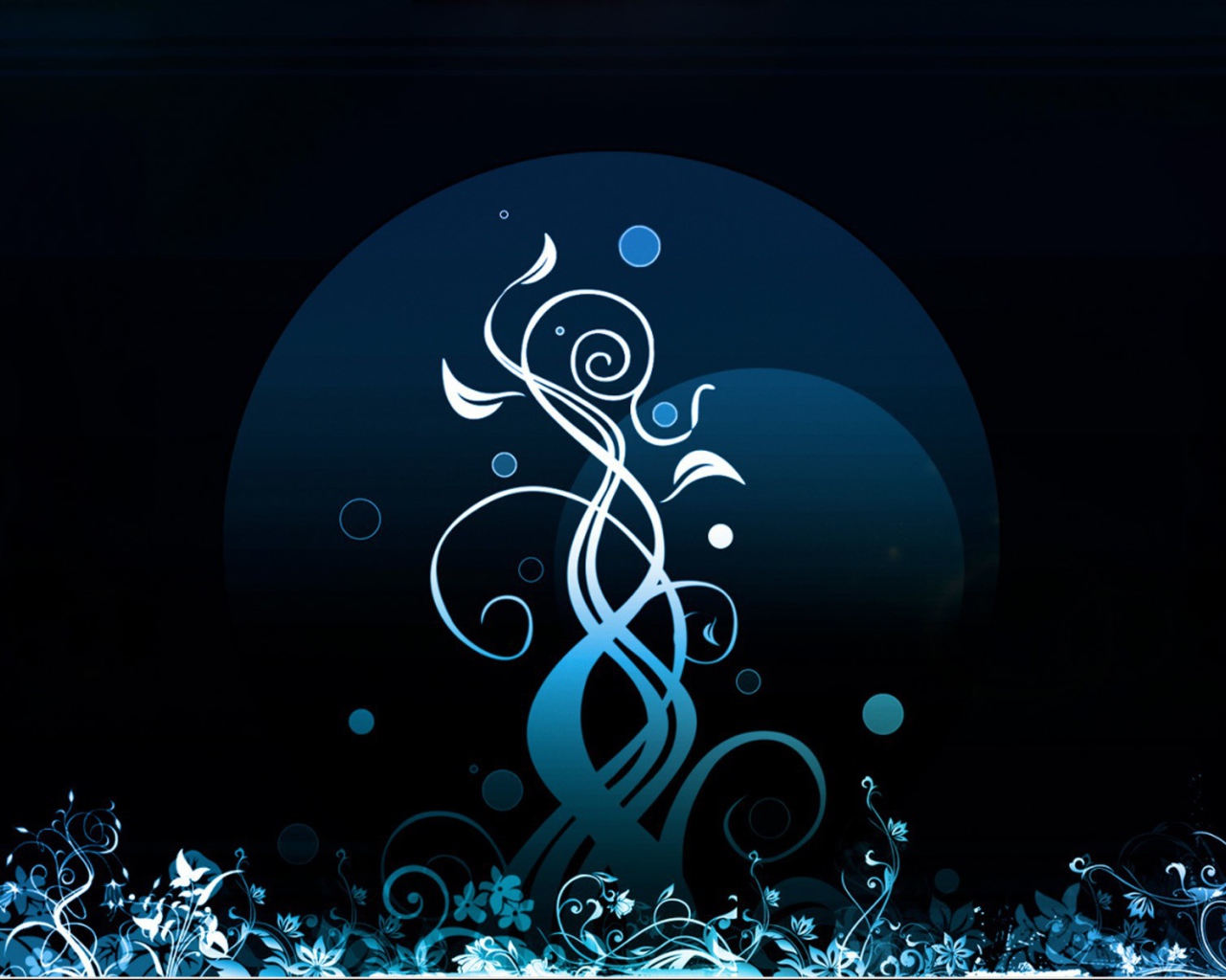 Изящный белый орнамент