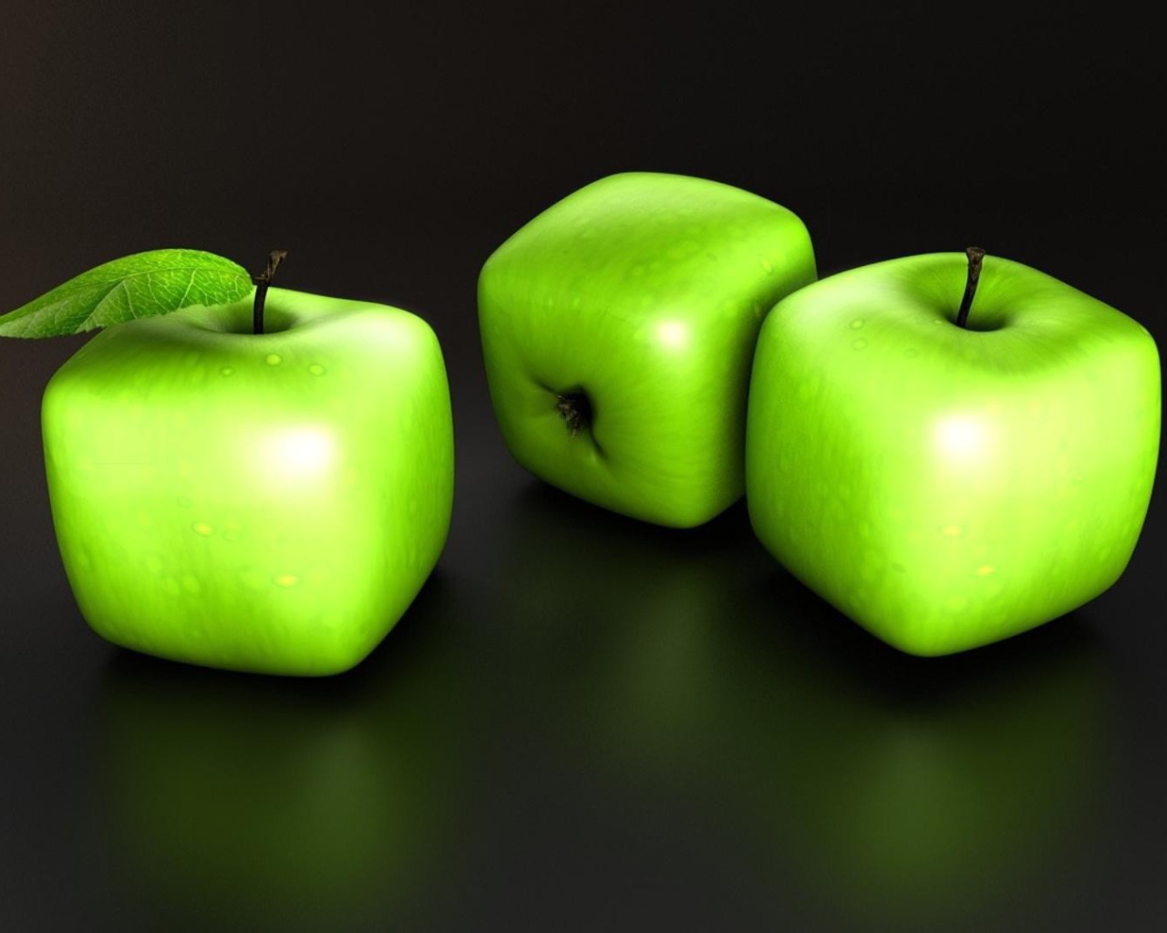 Квадратные яблоки, 3-Д графика