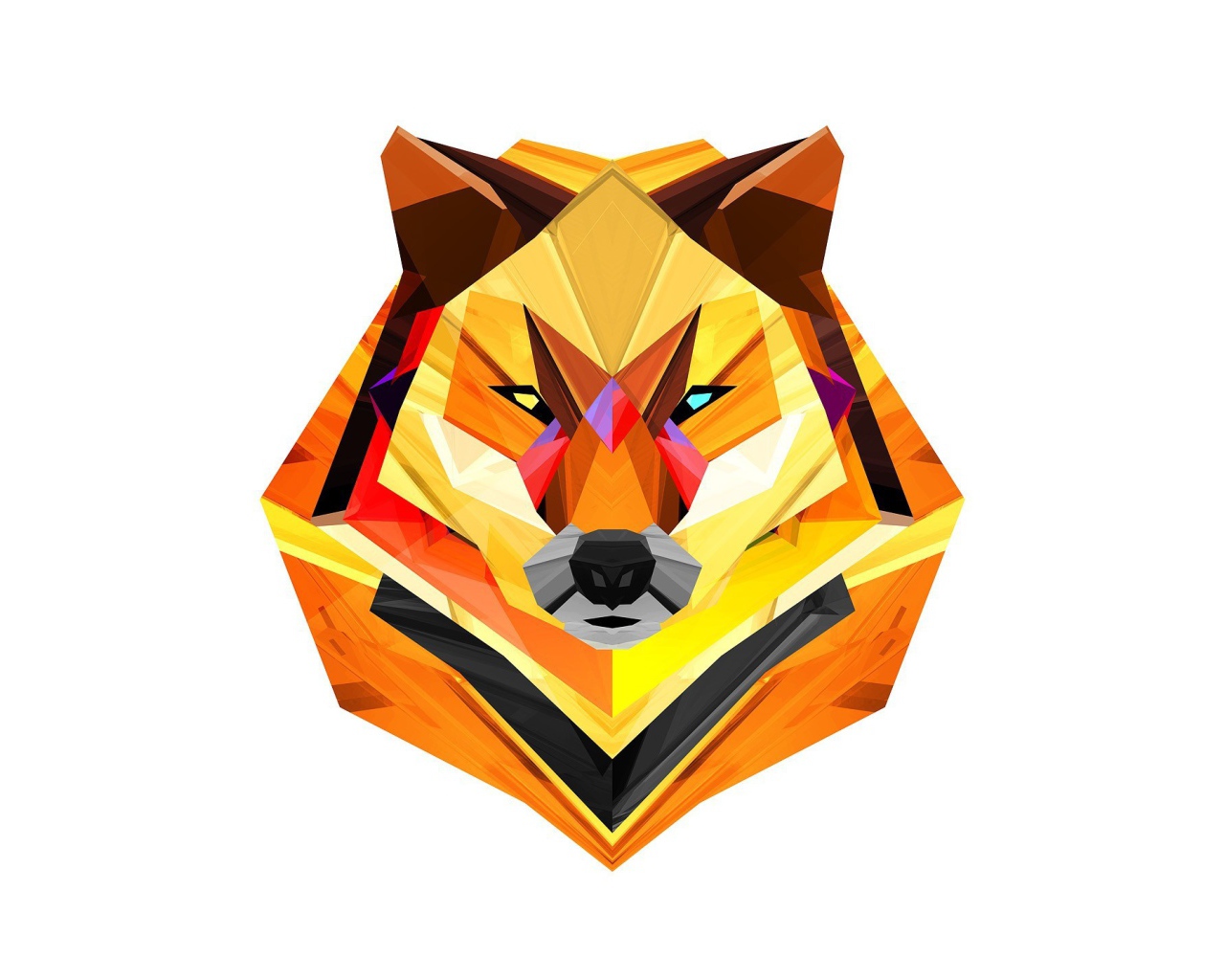 Голова лисы, 3-Д графика