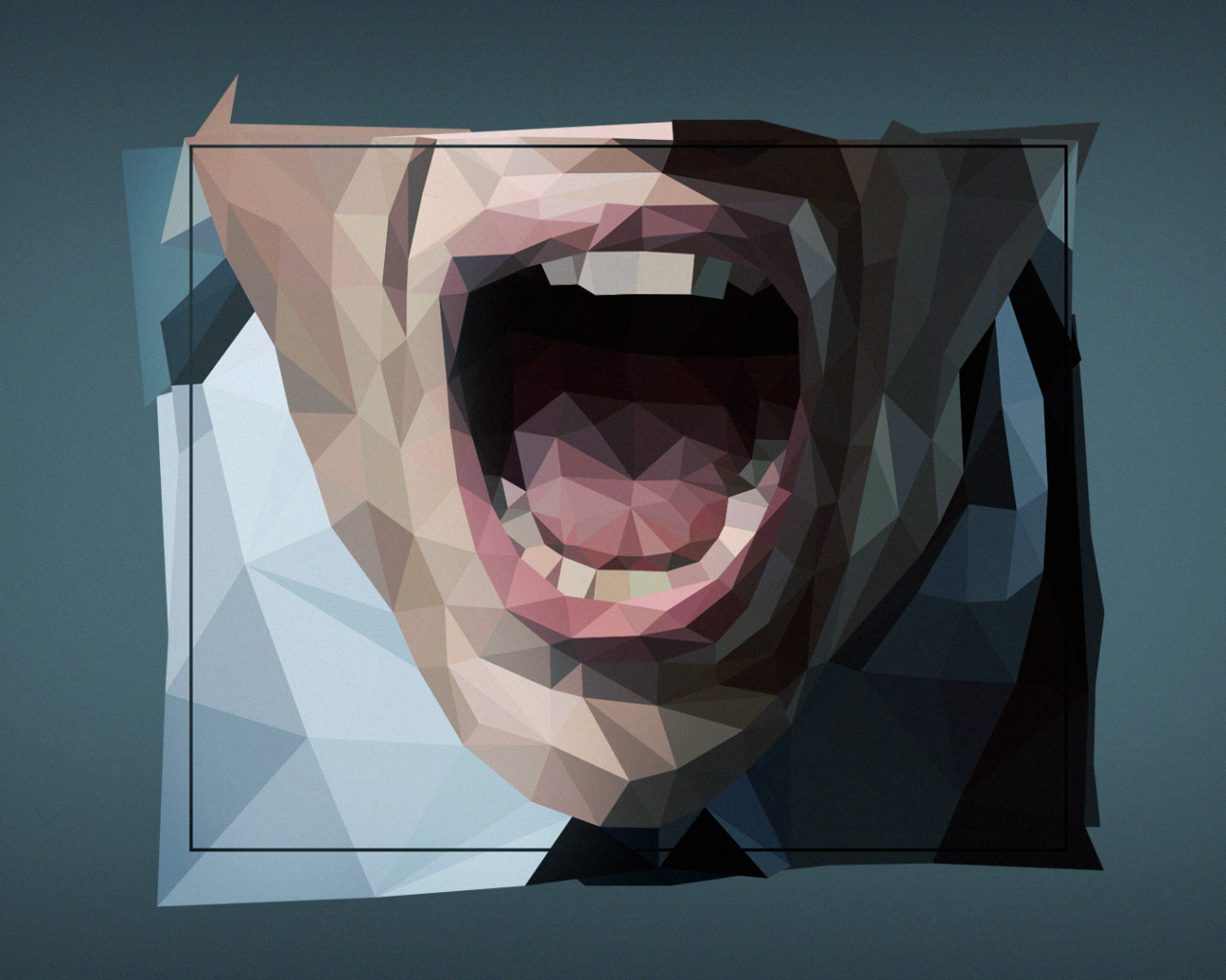 Лицо человека, 3Д графика