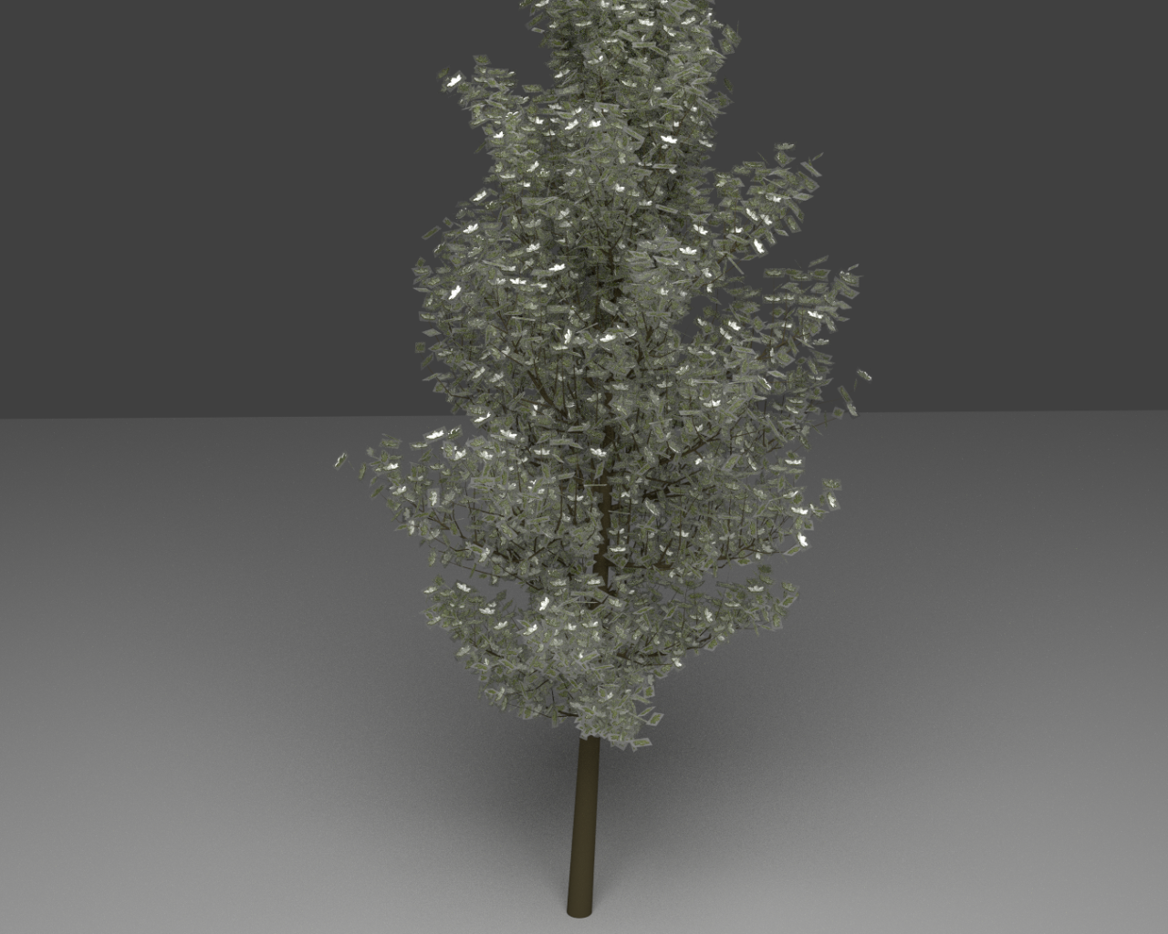 Дерево из стеклянных кристаллов