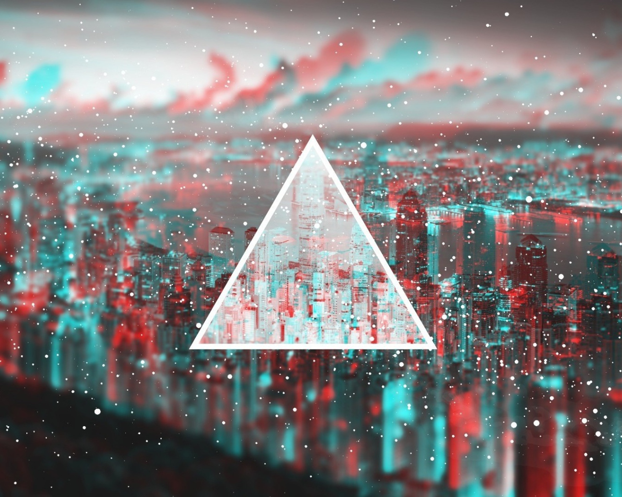 Треугольник на 3Д фоне