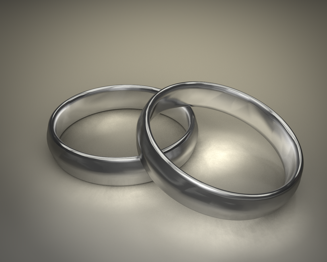 Два кольца, 3Д модель