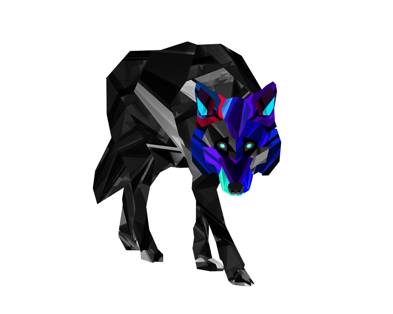 Волк,  3-Д графика