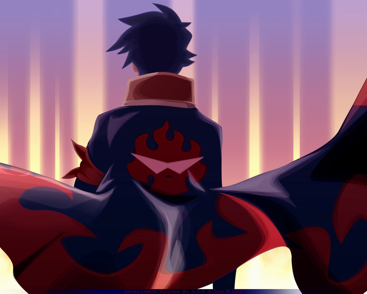 Персонаж в плаще из аниме Тэнгэн Топпа Гуррен-Лаганн