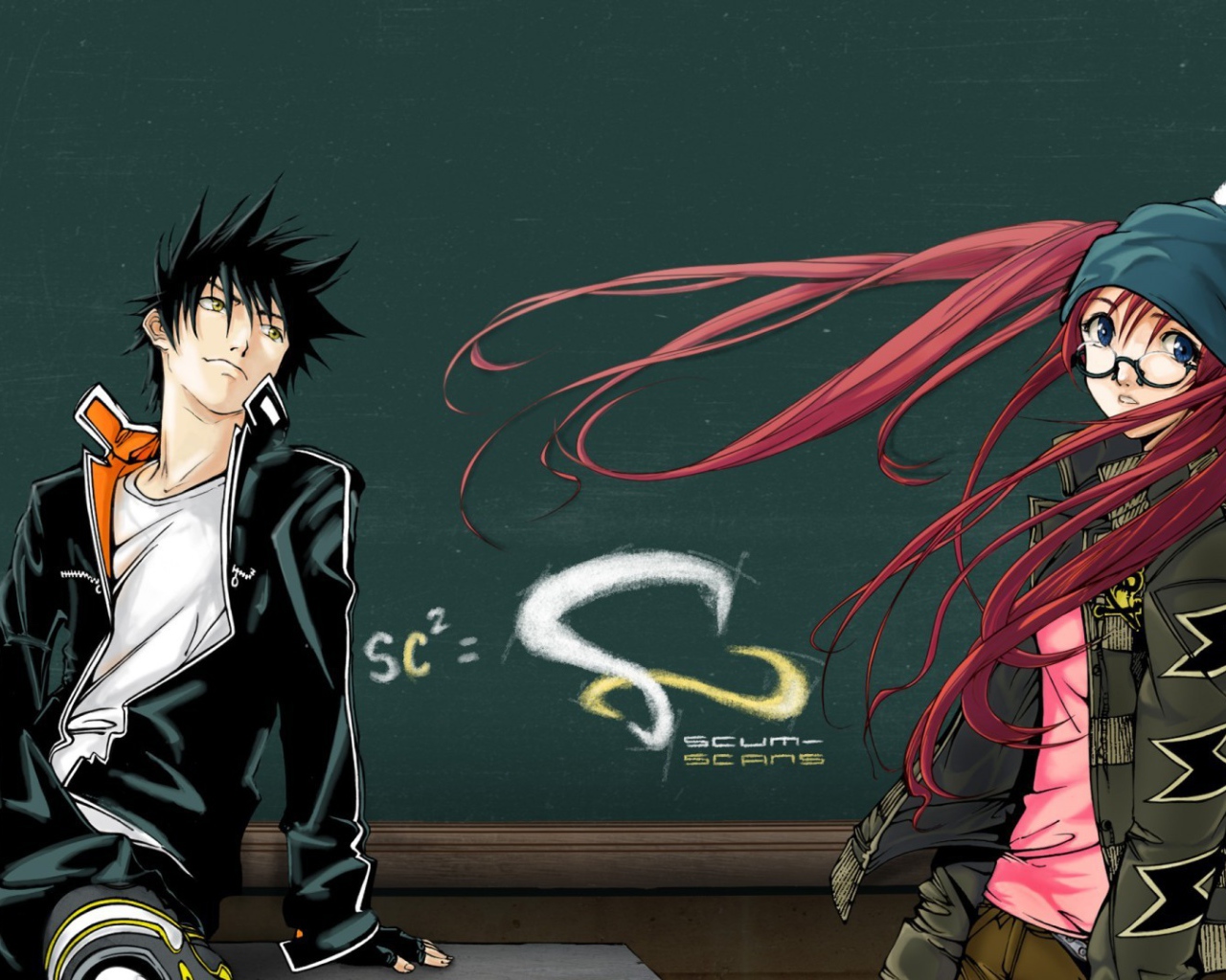 Парень и девушка из аниме Эйр Гир