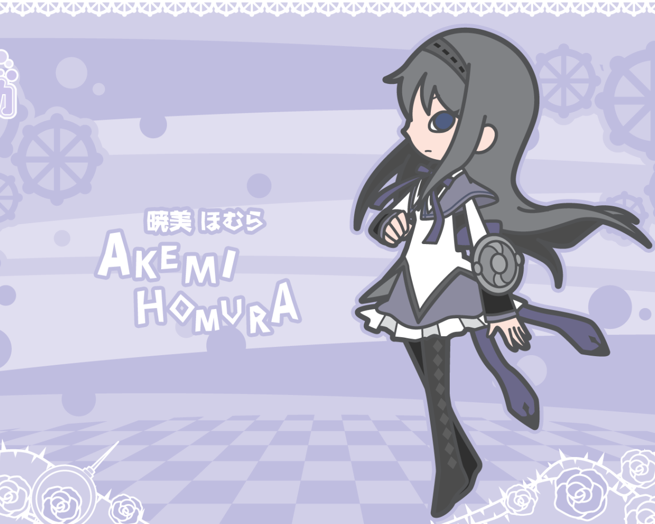 Акеми Хомура из аниме Девочка-волшебница Мадока