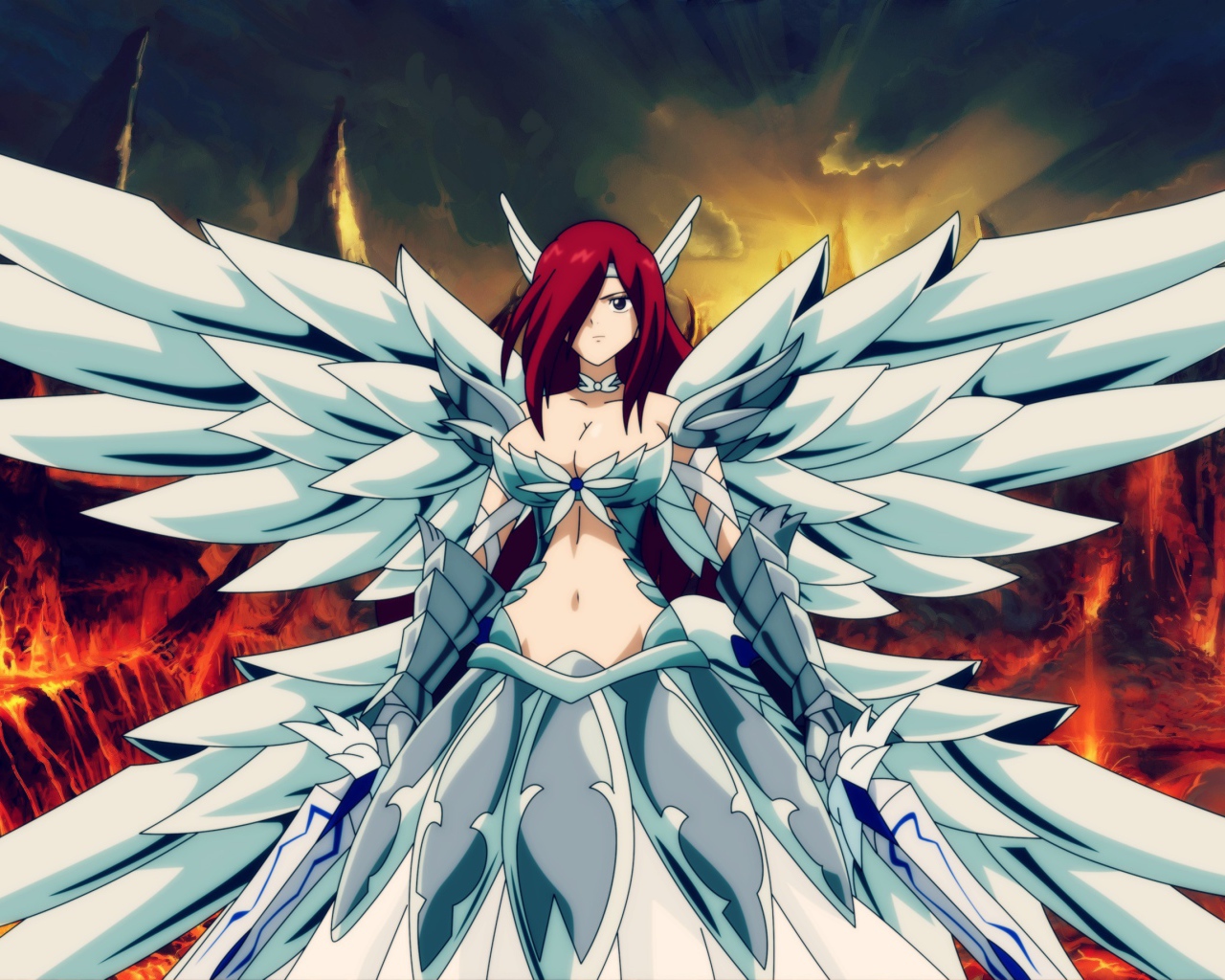 Ангел в аниме Сказка о хвосте феи