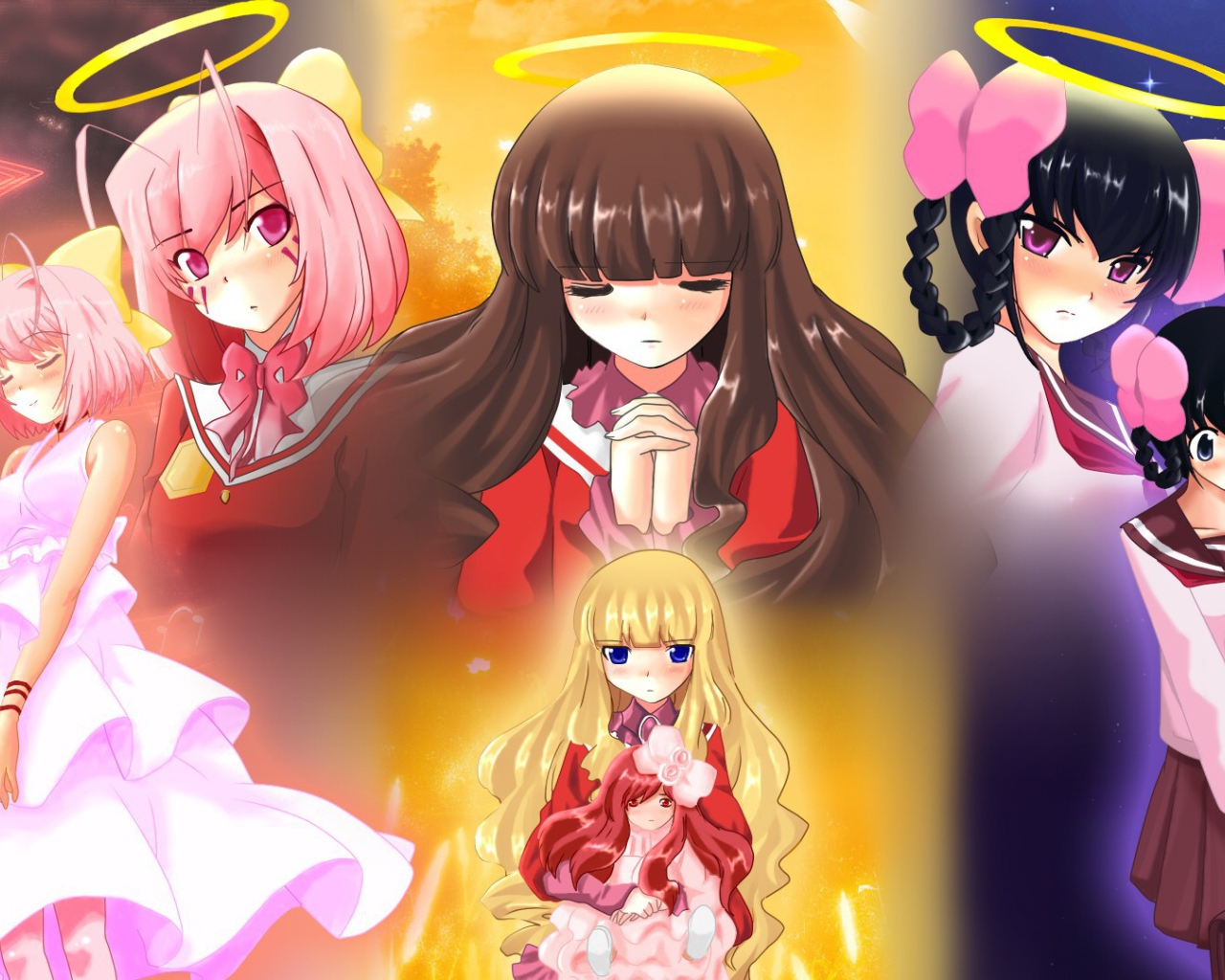 Ангелы в аниме Одному лишь Богу ведомый мир