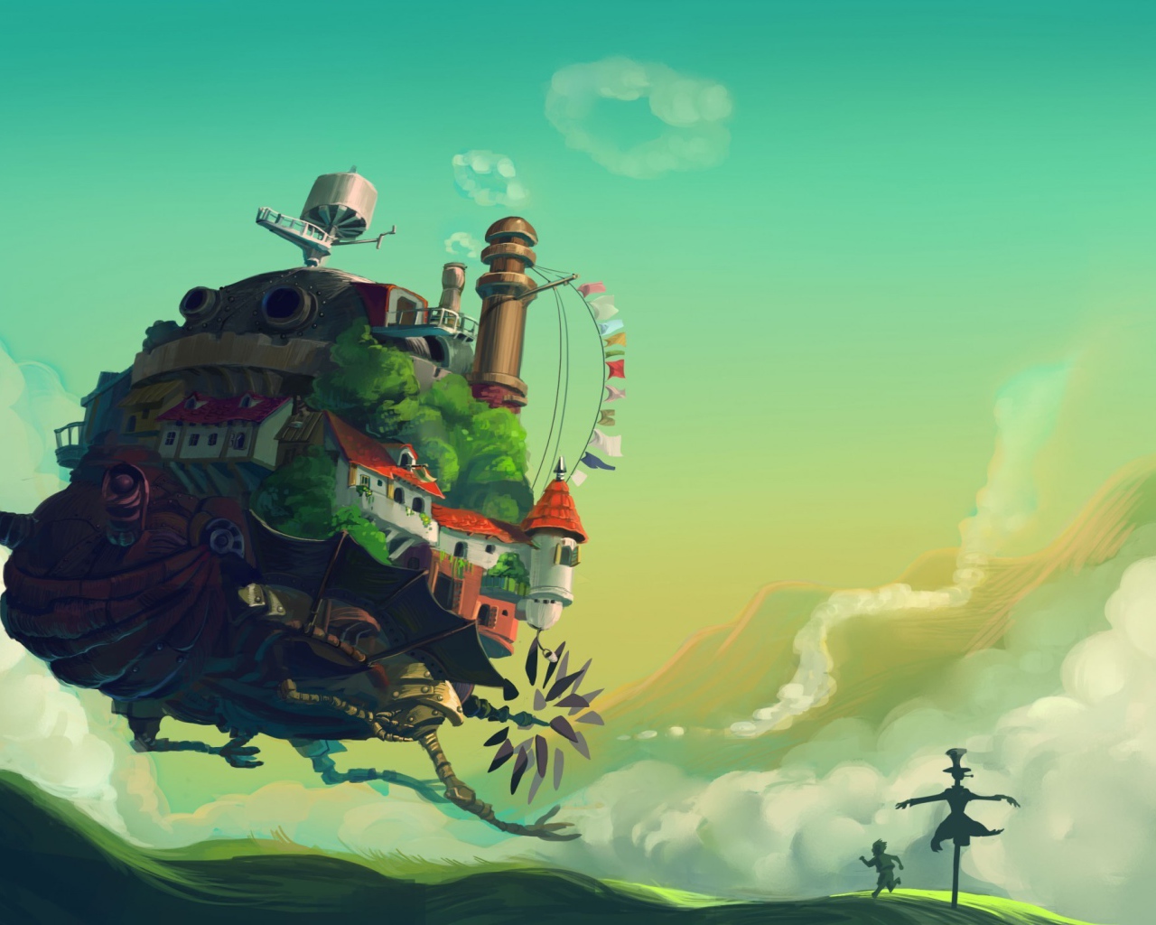 Аниме мультфильм Ходячий замок