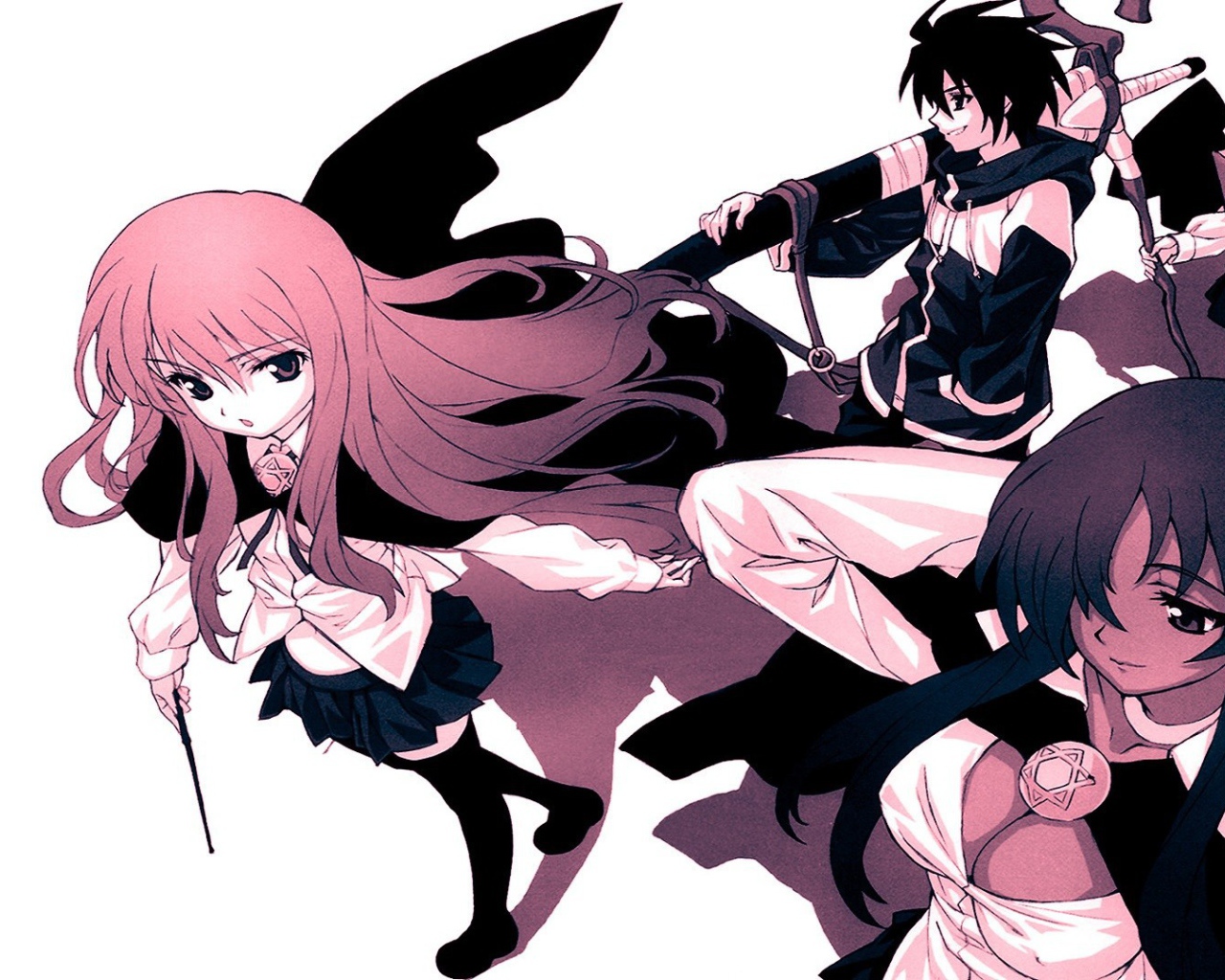 Персонажи аниме Подручный Луизы-Нулизы