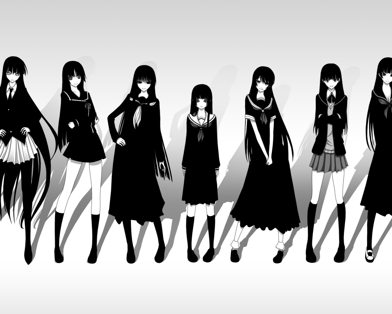 Персонажи аниме Сумеречная дева и амнезия