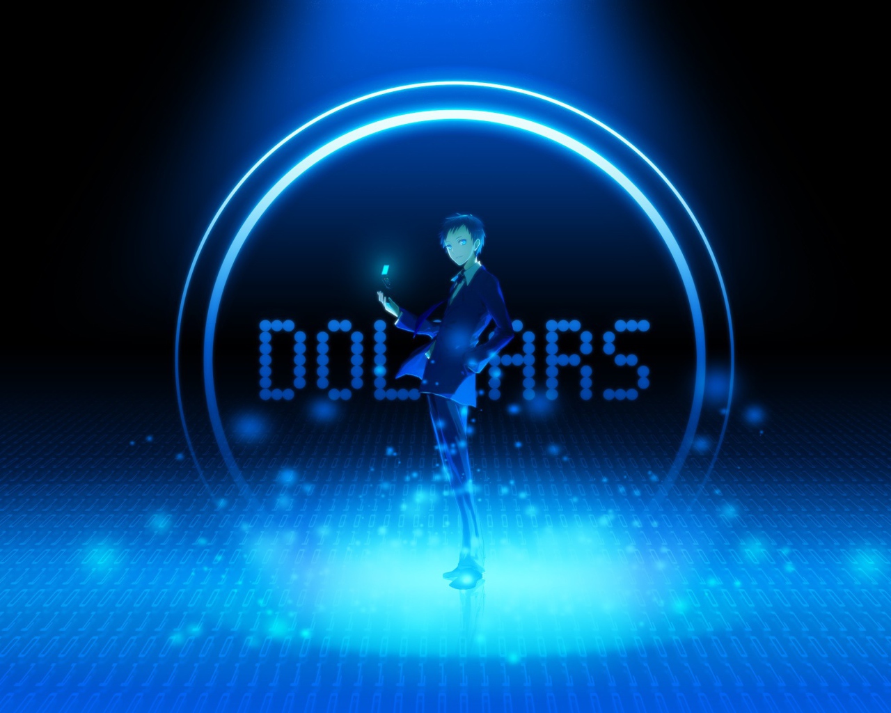 Аниме Дюрарара!!, голубой фон