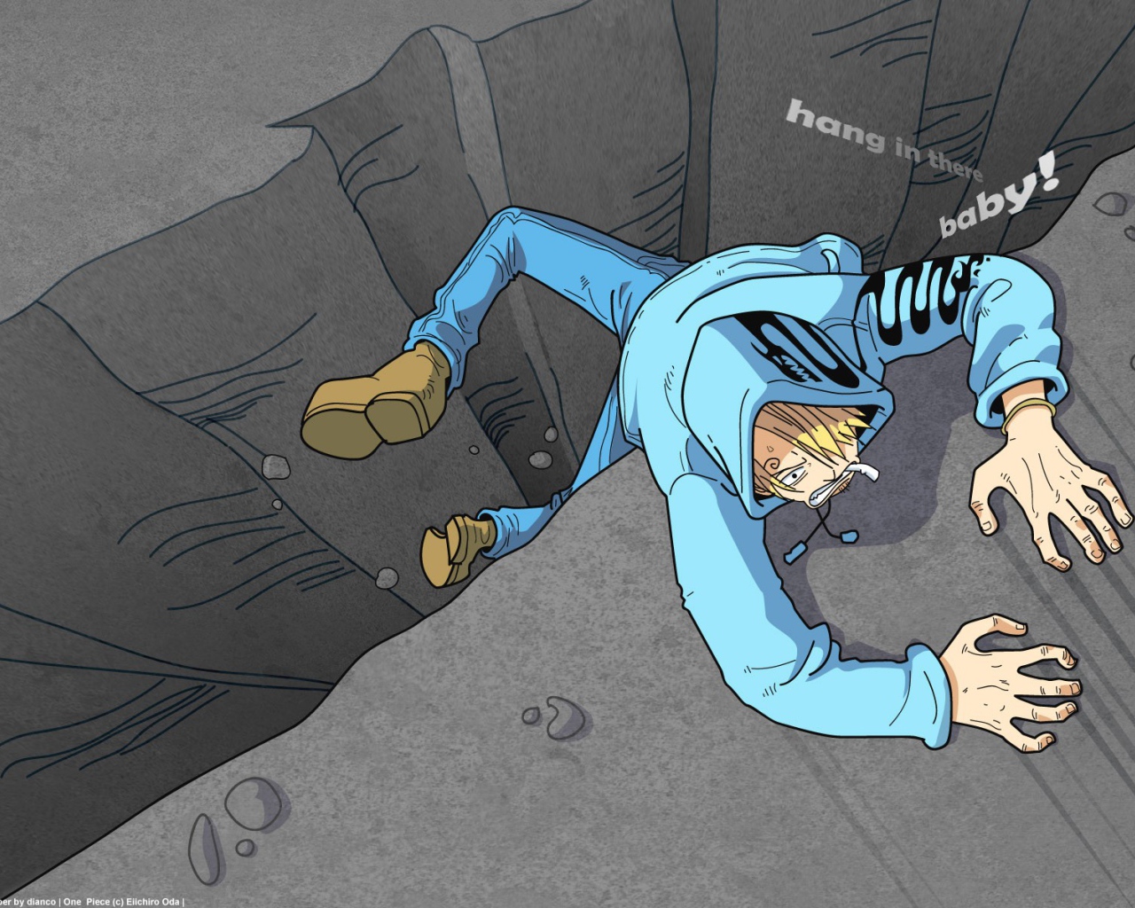 Герой аниме Большой куш на краю пропасти