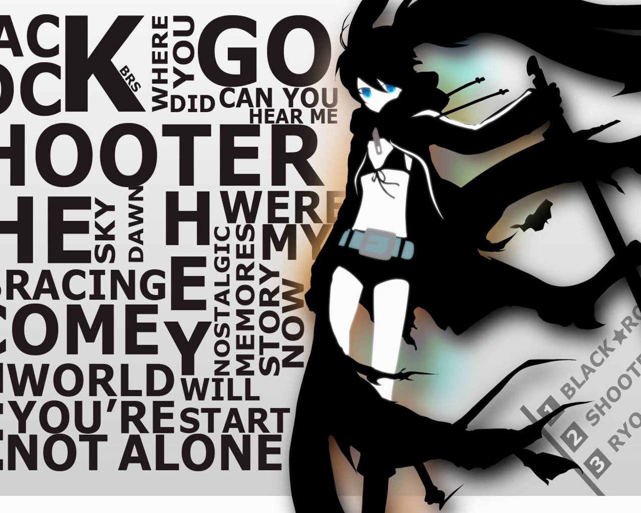 Постер аниме Insane Black Rock Shooter