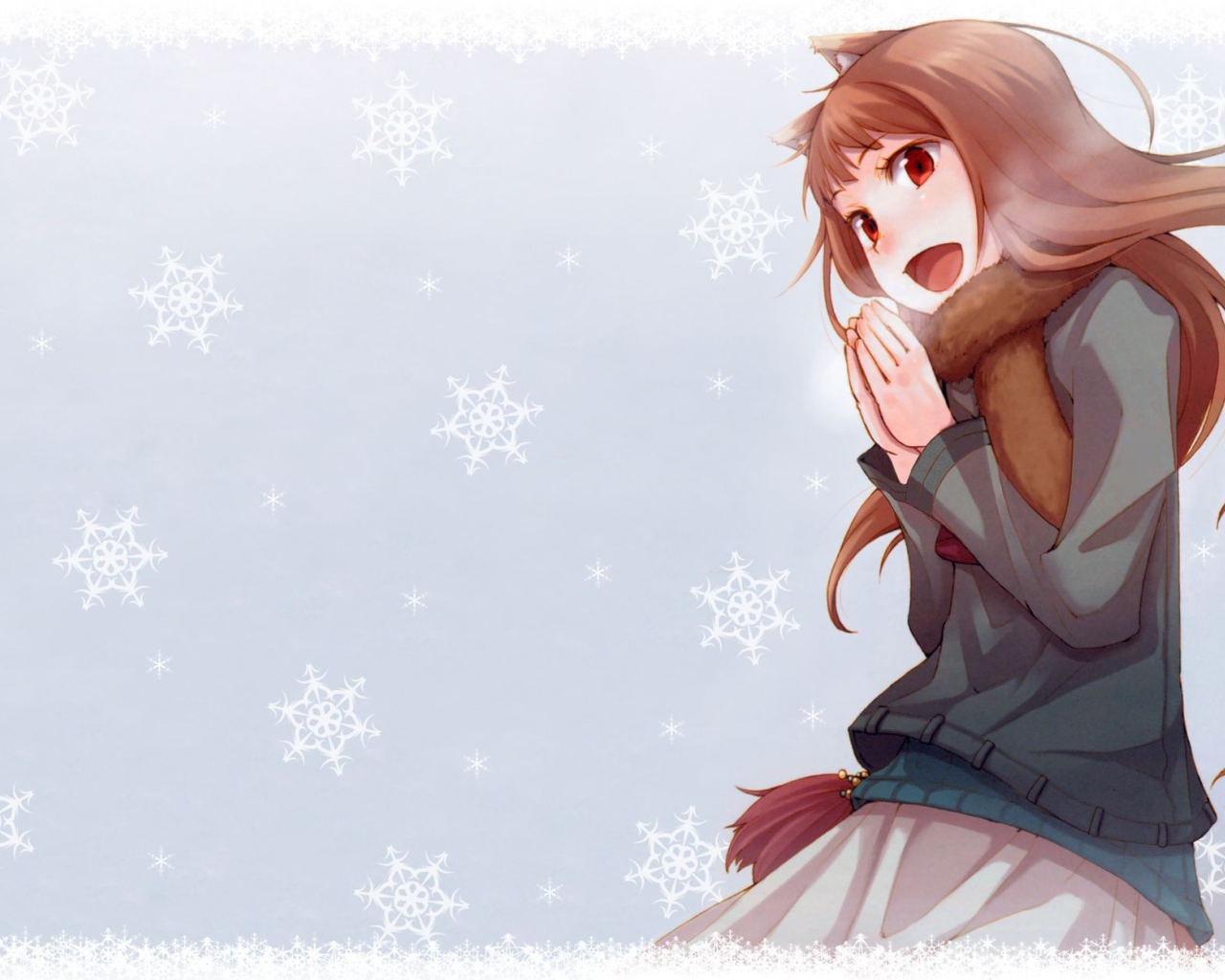 Аниме девушка Холо, Волчица и пряности