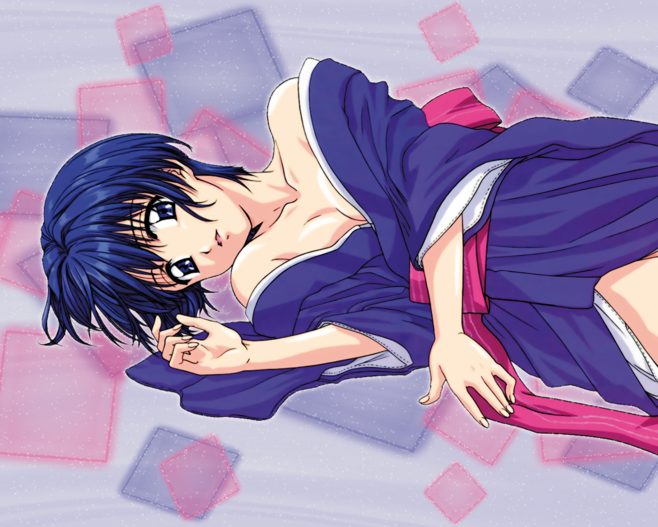 Девушка из аниме Синее синего