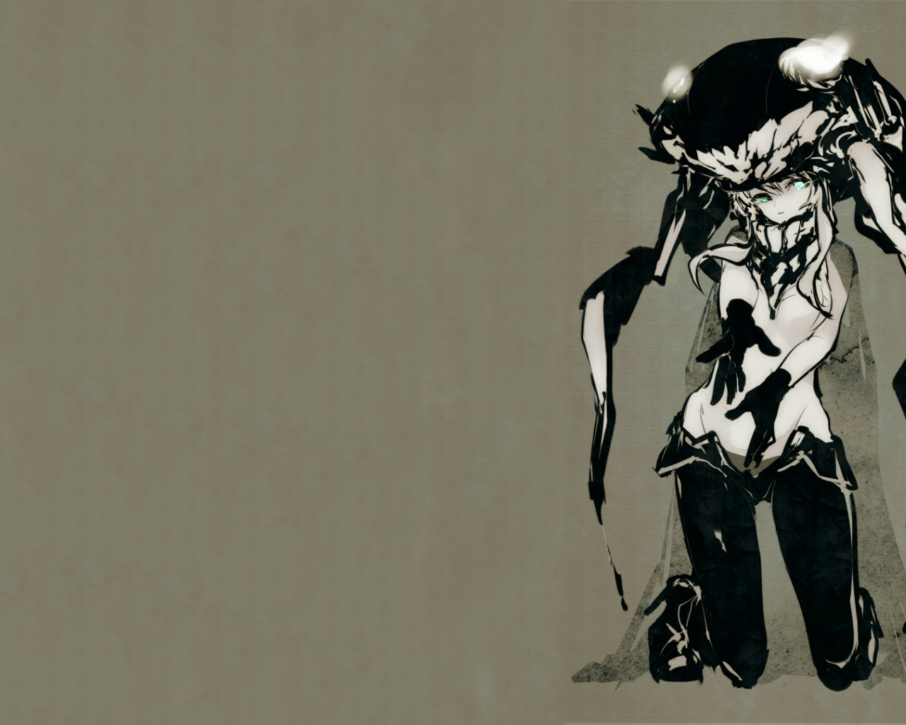 Девушка аниме в забавном головном уборе