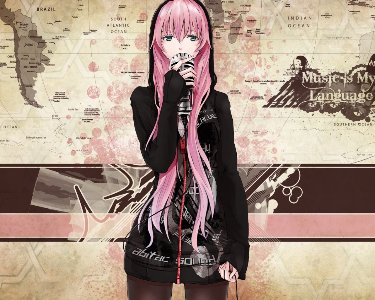 Девушка певица аниме