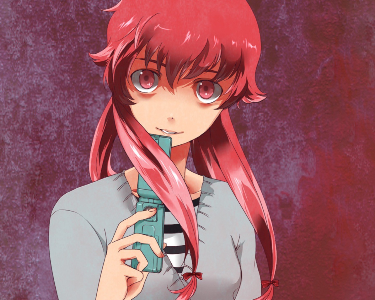 Аниме девушка с телефоном, Яндере