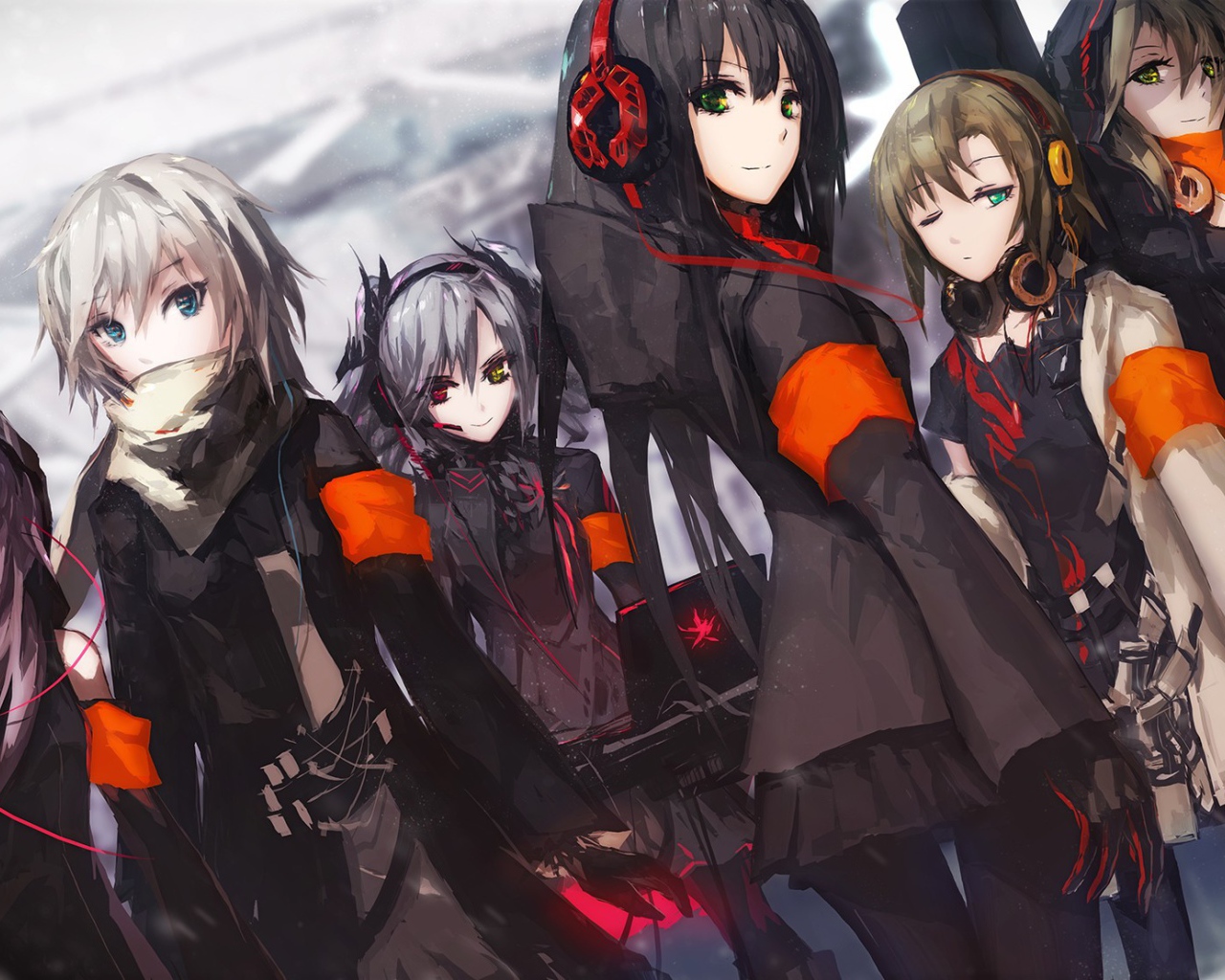 Команда девушек Аниме