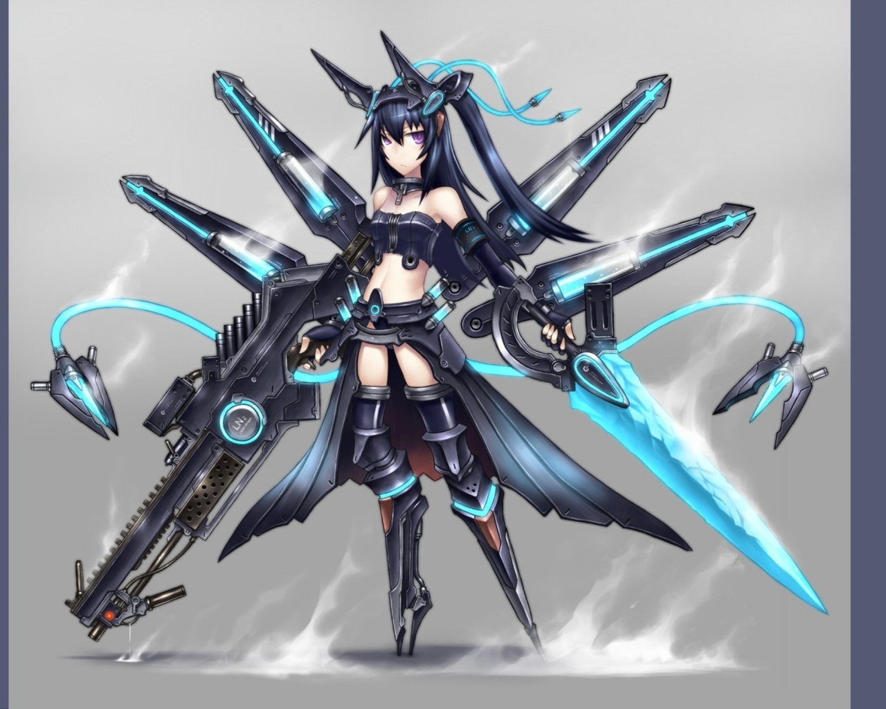 Голубой робот Gia Anime