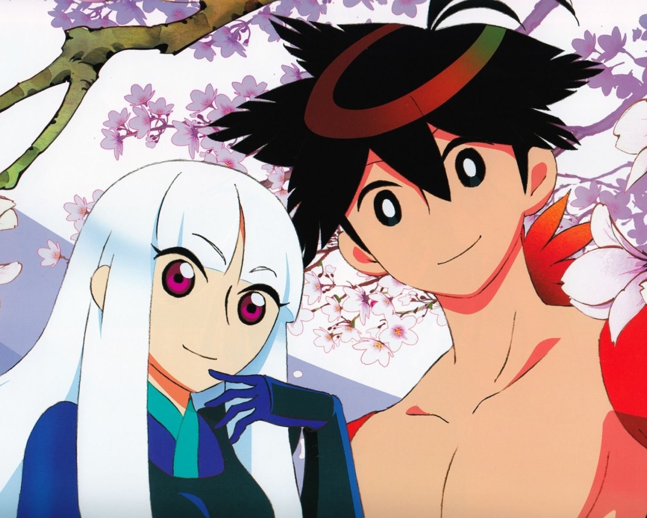 Парень и девушка из аниме Истории мечей