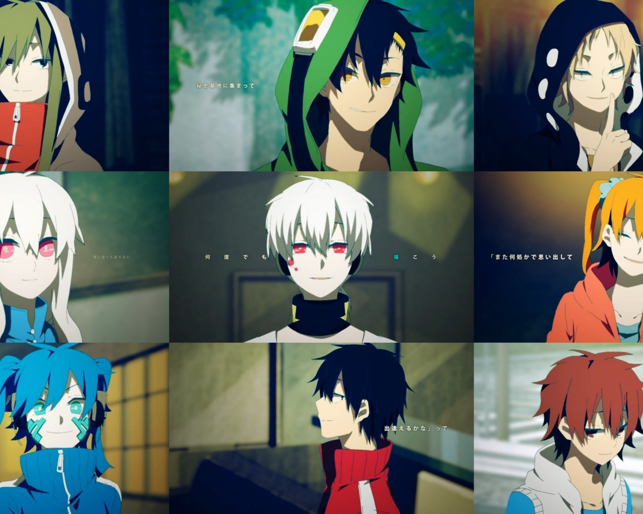 Персонажи манги аниме Kagerou Project