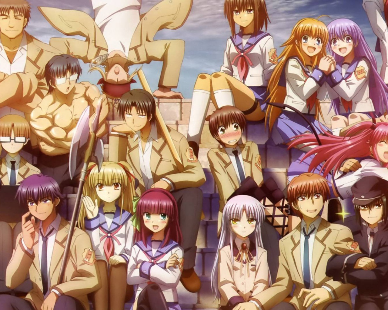 Школьный класс в аниме Ангельские ритмы