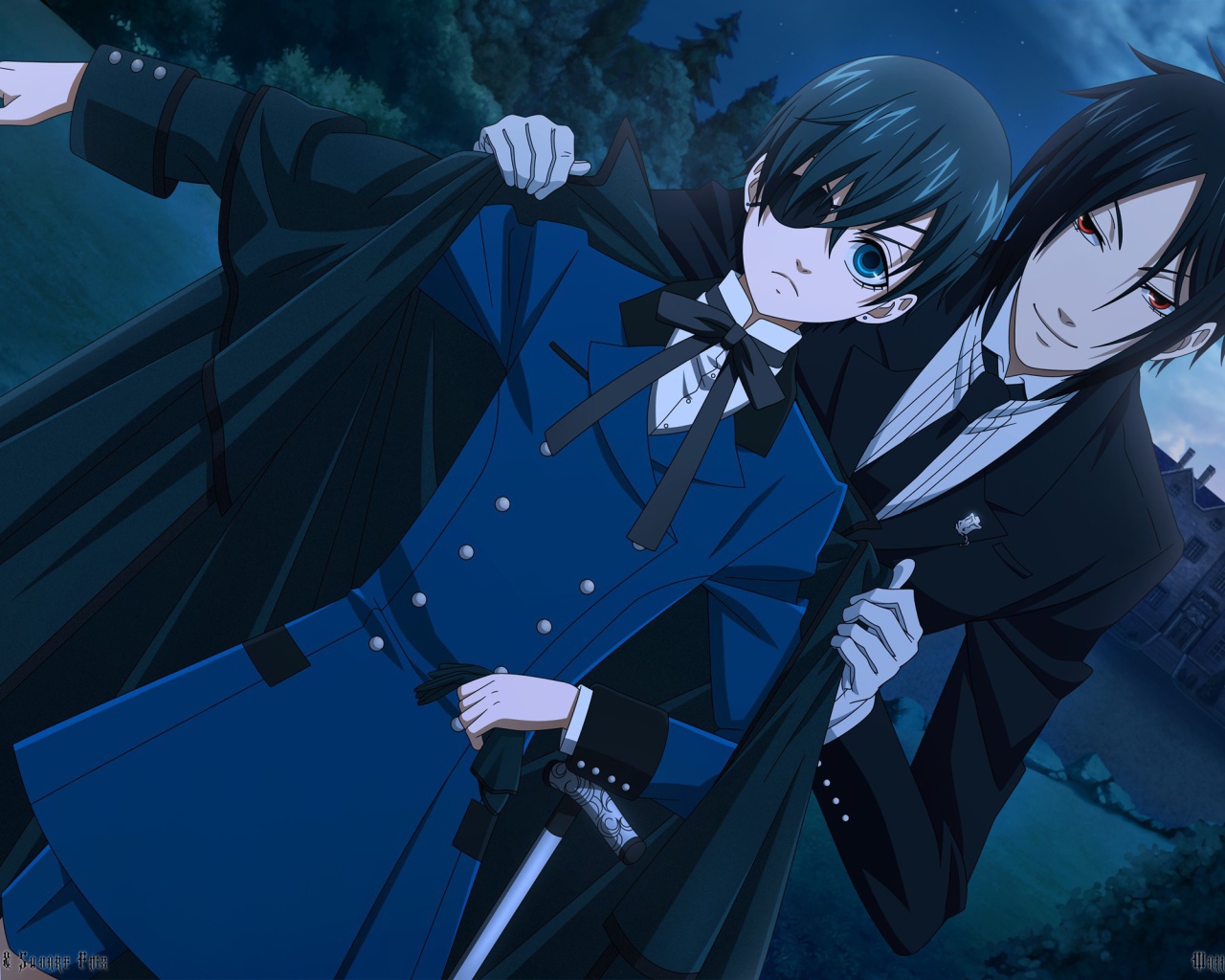 Пара из аниме Демон-дворецкий